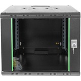 Digitus Alloggiamento a parete serie Unique - 600x600 mm (L x P) Nero, Da parete, 9U, 100 kg, Lucchetti, Griglie, 23 kg