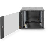 Digitus Alloggiamento a parete serie Unique - 600x600 mm (L x P) Nero, Da parete, 9U, 100 kg, Lucchetti, Griglie, 23 kg