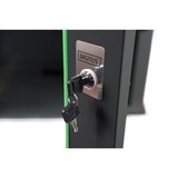 Digitus Alloggiamento a parete serie Unique - 600x600 mm (L x P) Nero, Da parete, 9U, 100 kg, Lucchetti, Griglie, 23 kg