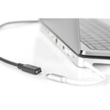 Digitus Cavo di prolunga USB 2.0, connettore USB-C > presa USB-C Nero