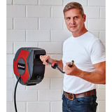 EINHELL Avvolgitubo pneumatico automatico TC-PH 150 Nero/Rosso