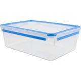 Emsa CLIP & CLOSE Rettangolare Scatola Traslucido 1 pz, Casella trasparente/Blu, Scatola, Rettangolare, Traslucido, 1 pz