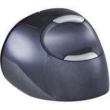 Evoluent BNEEVRDW mouse Mano destra RF Wireless 3200 DPI Nero/Argento, Mano destra, Design verticale, RF Wireless, 3200 DPI, Nero