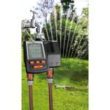 GARDENA 1874-20 Computer per irrigazione Nero Timer per irrigazione digitale, Controllo irrigazione grigio/Orange, Nero, 1 pz