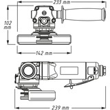 Hazet 9033N-7, Smerigliatrice blu/Nero