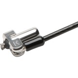 Kensington Lucchetto portatile con chiave N17 per slot Wedge - Chiave comune, Castello Nero/Argento, 2,28 m, Chiave, Acciaio al carbonio, Nero, Argento