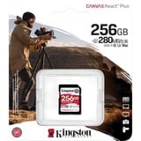 Kingston Canvas React Plus 256 GB SDXC, Scheda di memoria 
