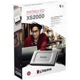 Kingston XS2000 1000 GB Nero, Argento argento/Nero, 1000 GB, USB tipo-C, 3.2 Gen 2 (3.1 Gen 2), 2000 MB/s, Nero, Argento