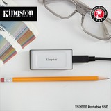Kingston XS2000 1000 GB Nero, Argento argento/Nero, 1000 GB, USB tipo-C, 3.2 Gen 2 (3.1 Gen 2), 2000 MB/s, Nero, Argento