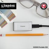 Kingston XS2000 1000 GB Nero, Argento argento/Nero, 1000 GB, USB tipo-C, 3.2 Gen 2 (3.1 Gen 2), 2000 MB/s, Nero, Argento