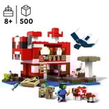 LEGO Minecraft La casa del Mooshroom, Giochi di costruzione Set da costruzione, 8 anno/i, Plastica, 500 pz, 835 g