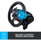 Logitech Logitech G29 Driving Force Racing Wheel Volante da Corsa, Pedali Regolabili, Ritorno di Forza Reale, Comandi Cambio in Acciaio Inossidabile, Volante in Pelle, Presa EU, per PS5, PS4, PC, Mac - Nero Nero, Pedali Regolabili, Ritorno di Forza Reale, Comandi Cambio in Acciaio Inossidabile, Volante in Pelle, Presa EU, per PS5, PS4, PC, Mac - Nero, Sterzo + Pedali, PC, PlayStation 4, PlayStation 5, Playstation 3, D-pad, Analogico, Cablato, USB 2.0