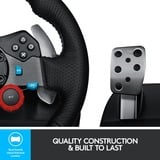 Logitech Logitech G29 Driving Force Racing Wheel Volante da Corsa, Pedali Regolabili, Ritorno di Forza Reale, Comandi Cambio in Acciaio Inossidabile, Volante in Pelle, Presa EU, per PS5, PS4, PC, Mac - Nero Nero, Pedali Regolabili, Ritorno di Forza Reale, Comandi Cambio in Acciaio Inossidabile, Volante in Pelle, Presa EU, per PS5, PS4, PC, Mac - Nero, Sterzo + Pedali, PC, PlayStation 4, PlayStation 5, Playstation 3, D-pad, Analogico, Cablato, USB 2.0