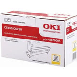 OKI Yellow image drum for C5650/5750 Originale, Tamburo Originale, OKI C5650, C5750, 20000 pagine, Stampa laser, Giallo, Nero, Argento