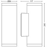 Philips Hue Hue White & Color Ambiance Impress Applique da esterno (bassa tensione), Luce LED Nero