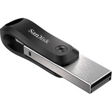 SanDisk iXpand unità flash USB 64 GB USB Type-A / Lightning 3.2 Gen 2 (3.1 Gen 2) Nero, Argento Nero/Argento, 64 GB, USB Type-A / Lightning, 3.2 Gen 2 (3.1 Gen 2), Girevole, Nero, Argento