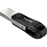 SanDisk iXpand unità flash USB 64 GB USB Type-A / Lightning 3.2 Gen 2 (3.1 Gen 2) Nero, Argento Nero/Argento, 64 GB, USB Type-A / Lightning, 3.2 Gen 2 (3.1 Gen 2), Girevole, Nero, Argento