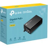 TP-Link TL-POE160S adattatore PoE e iniettore Gigabit Ethernet Nero, Gigabit Ethernet, 10,100,1000 Mbit/s, IEEE 802.3ab, IEEE 802.3af, IEEE 802.3at, IEEE 802.3i, IEEE 802.3u, Cat3, Cat4, Cat5, Cat5e, Nero, 100 m