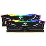 Team Group DELTA RGB DDR5 memoria 32 GB 2 x 16 GB 6000 MHz Data Integrity Check (verifica integrità dati) Nero, 32 GB, 2 x 16 GB, DDR5, 6000 MHz, 288-pin DIMM