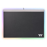 Thermaltake Argent MP1 RGB Tappetino per mouse per gioco da computer Nero, Titanio Nero, Nero, Titanio, Monocromatico, Alluminio, Gomma, Alimentazione USB, Barra appoggiaferro antiscivolo, Tappetino per mouse per gioco da computer