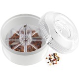 Unold 5080 affetta / sbuccia alimenti Trasparente, Bianco, Scritto bianco/trasparente, Trasparente, Bianco, Plastica, Acciaio inossidabile, 0,2 L, 91 mm, 11,9 cm