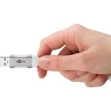 goobay Cavo adattatore Ethernet USB-A 3.2 Gen1 > RJ-45, Slim bianco