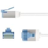 goobay Cavo patch ultraflessibile Cat.6a slim, U/FTP bianco