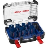 Bosch 2 608 900 448 sega per trapano 11 pz, Sega a tazza Set, Trapano, Mattone, Metallo, Plastica, Piastrelle morbide in ceramica, Acciaio inox, Legno, Blu, Rosso, 6 cm, 20,22,25,32,35,40,44,51,60,68,76 mm