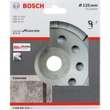 Bosch Disco a tazza diamantato standard per calcestruzzo, Ø 125mm, Mola abrasiva 