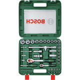 Bosch Set cricchetto 1/4" + 1/2" con chiavi a bussola, 60 pezzi, chiave combinata   verde