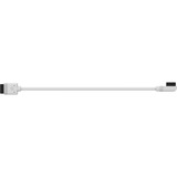 Corsair iCUE LINK Cavo slim, 200mm, angolato a 90° bianco