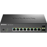 D-Link 10-Port Multi-Gigabit Smart Managed PoE Gestito, Interruttore Nero, Gestito