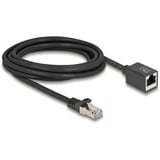 DeLOCK Cavo di prolunga di rete RJ-45 maschio > RJ-45 femmina Cat.6a S/FTP Nero