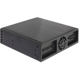 DeLOCK Telaio rimovibile 5,25″ per 4 x 2,5″ SATA HDD / SSD, Inquadramento Nero