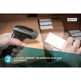 Digitus 1D 2D Desktop USB Barcode Scanner, Scanner di codici a barre Nero