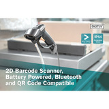 Digitus 1D 2D Desktop USB Barcode Scanner, Scanner di codici a barre Nero