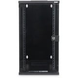 Digitus Alloggiamento a parete da 254 mm (10") - 312 x 300 mm (L x P), IT armadio Nero, Da parete, 12U, 30 kg, Lucchetti, Nero
