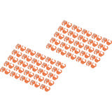 Digitus Clip colorati per cavi patch - Arancione, Copertura arancione 