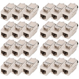 Digitus Modulo Keystone Cat. 8.1, schermato, 24 pezzi, Modulo di Keystone argento