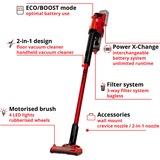 EINHELL TE-SV 18 Li-Solo, Aspirapolvere verticale rosso/Nero