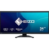 EIZO FlexScan EV3450XC-BK Monitor PC 86,6 cm (34.1") 3440 x 1440 Pixel UltraWide Quad HD LCD Nero, Monitor LED Nero, 86,6 cm (34.1"), 3440 x 1440 Pixel, UltraWide Quad HD, LCD, 5 ms, Nero