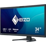 EIZO FlexScan EV3450XC-BK Monitor PC 86,6 cm (34.1") 3440 x 1440 Pixel UltraWide Quad HD LCD Nero, Monitor LED Nero, 86,6 cm (34.1"), 3440 x 1440 Pixel, UltraWide Quad HD, LCD, 5 ms, Nero