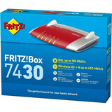 FRITZ! Box 7430 ricondizionato, Router bianco/Rosso