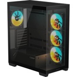 GIGABYTE C500 PANORAMIC STEALTH Midi Tower Nero, Chassis Tower Nero, Midi Tower, PC, Nero, ATX, Mini-ATX, Mini-ITX, Vetro, Plastica, Acciaio, Gaming