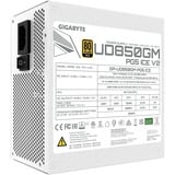 GIGABYTE GP-UD850GM PG5 ICE, Alimentatore PC bianco