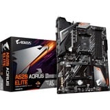 GIGABYTE Scheda madre A520 AORUS ELITE - Supporta CPU AMD Ryzen serie 5000 AM4, VRM digitale puro a 5+3 fasi, fino a 4733MHz DDR4 (OC), PCIe 3.0 x4 M.2, LAN GbE, USB 3.2 Gen2 VRM digitale puro a 5+3 fasi, fino a 4733MHz DDR4 (OC), PCIe 3.0 x4 M.2, LAN GbE, USB 3.2 Gen2, AMD, Socket AM4, AMD Ryzen 3000 Series, Socket AM4, DDR4-SDRAM, 128 GB