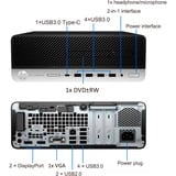 HP Elitedesk 705 G5 SFF ricondizionato, PC completo Nero/Argento