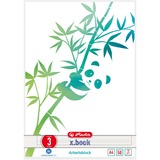 Herlitz GREENline quaderno per scrivere A4 50 fogli Verde, Bianco,  College Block  Immagine, Verde, Bianco, A4, 50 fogli, 70 g/m², Carta rigata
