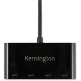 Kensington Hub a 4 porte 10 Gb/s USB-C CH1200, Hub USB Nero, USB 3.2 Gen 2 (3.1 Gen 2) Type-C, USB 3.2 Gen 2 (3.1 Gen 2) Type-A, 10000 Mbit/s, Nero, Acrilonitrile butadiene stirene (ABS), Cavo tondo