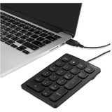 Kensington Tastierino numerico con cavo Nero, USB, 21, Laptop/PC, Nero